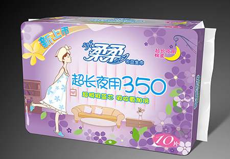 柔柔夜用包装